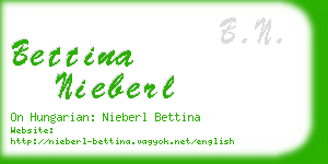 bettina nieberl business card
